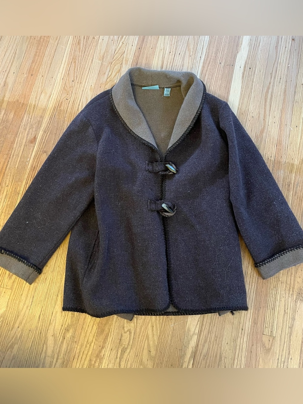 Women's Marsh Landing Vintage Dark Wool Winter Jacket